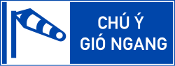 Biển chú ý gió ngang