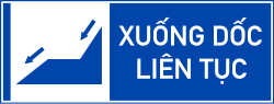 Biển xuống dốc liên tục