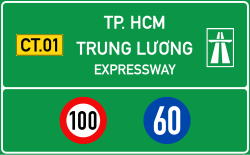 Biển chỉ dẫn bắt đầu đường cao tốc