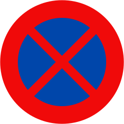 Biển cấm dừng xe và đỗ xe