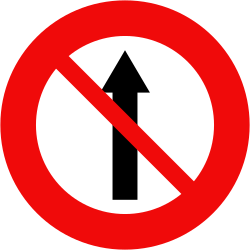 Biển cấm đi thẳng