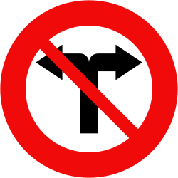 Biển cấm rẽ trái, rẽ phải