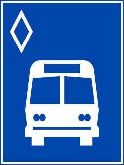 Biển đường dành cho xe buýt