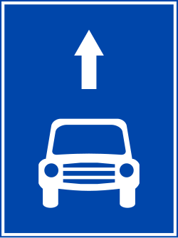 Biển làn đường dành cho xe ôtô