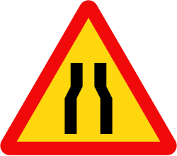 Biển đường bị thu hẹp