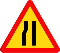 Biển đường bị thu hẹp